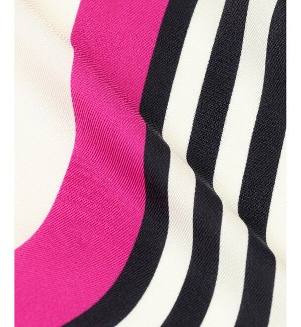 23区「【滝沢眞規子さん着用/VERY掲載】ランダムストライプ ダイヤ スカーフ」|バンダナ・スカーフ|