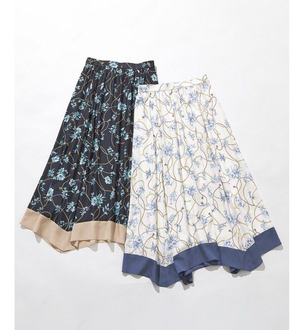 ANY SIS「【洗える】スカーフデザインプリント スカート」|スカート|