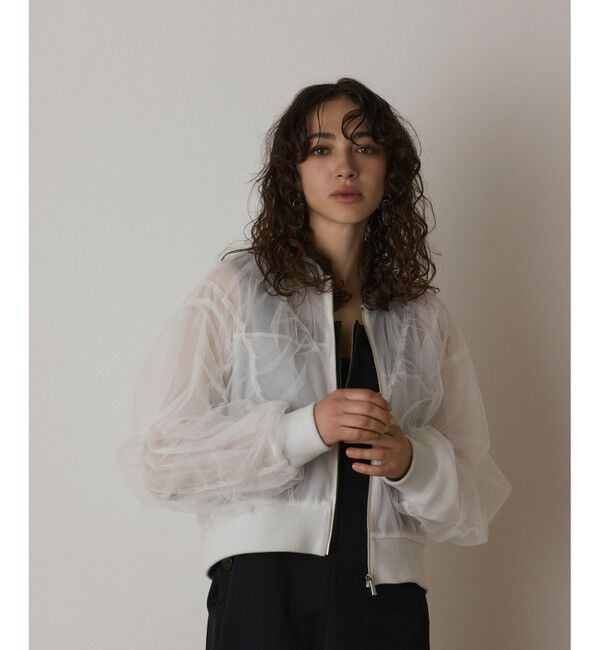  「チュールギャザーブルゾン」|ブルゾン・スタジャン|