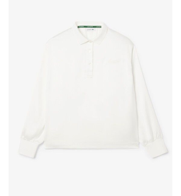 LACOSTE「オーバーサイズサテンポロシャツ」|シャツ・ブラウス|