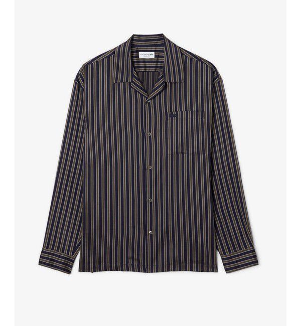 LACOSTE「マルチストライプオープンカラーシャツ」|シャツ・ブラウス|