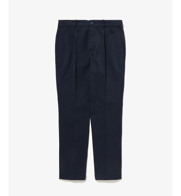 LACOSTE「スリムフィット ウールライクストレッチスラックス」|スラックス|