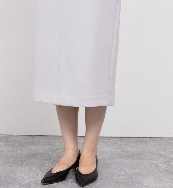 NOLLEY'S sophi「ウォッシャブルウール調ベルト付きタイトスカート」|タイト|