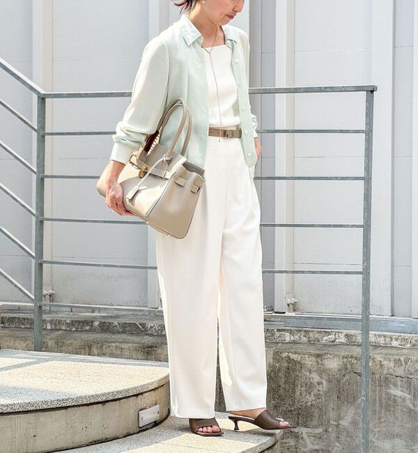 NOLLEY'S「カフス裾リブシフォンシャツ」|シャツ・ブラウス|