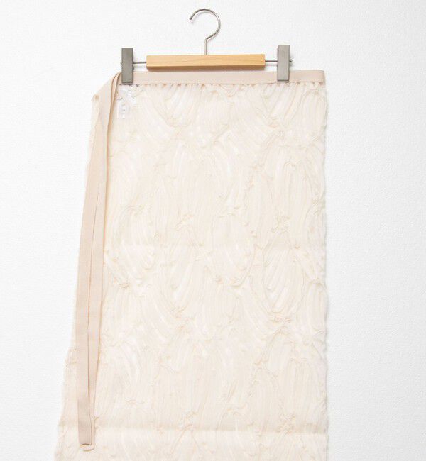 Rie Miller「《セットアップ対応》《手洗い可能》チュール刺繍ラップスカート」|スカート|