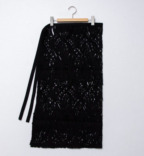 Rie Miller「《セットアップ対応》《手洗い可能》チュール刺繍ラップスカート」|スカート|