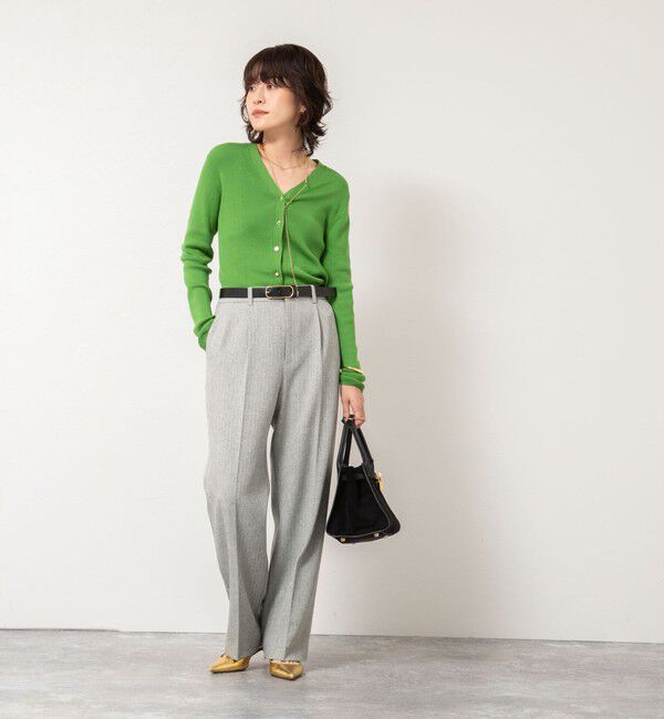 NOLLEY'S「ウォッシャブルウール調愛されセミワイドパンツ」|その他|