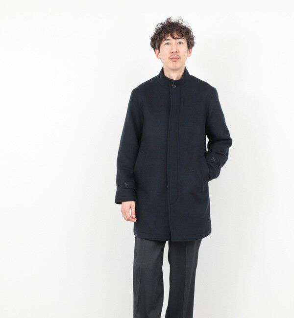 NOLLEY'S goodman「《ビジカジ対応》尾州ビーバースタンドカラーコート 25AW」|その他|