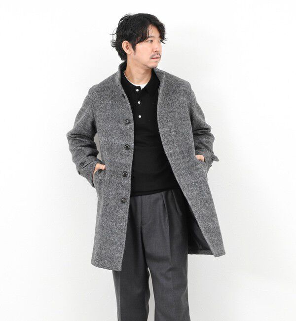 NOLLEY'S goodman「《ビジカジ対応》尾州ビーバースタンドカラーコート 25AW」|その他|グレー
