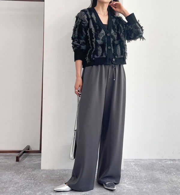 fredy emue「カットフリンジジャガード2WAY カーディガン」|ニット・セーター|