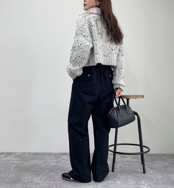 fredy emue「ポップコーンハイネックカーディガン」|ニット・セーター|