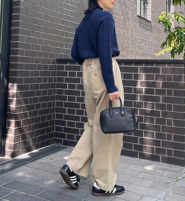 fredy emue「ウール混FR刺繍ケーブル柄ニットプルオーバー」|ニット・セーター|