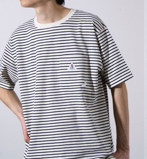 GLOSTER「【GEVACO/ゲバコ】コンパクトTシャツ ベーシッククルーネック ポケT （無地/ストライプ）」|Tシャツ・カットソー|