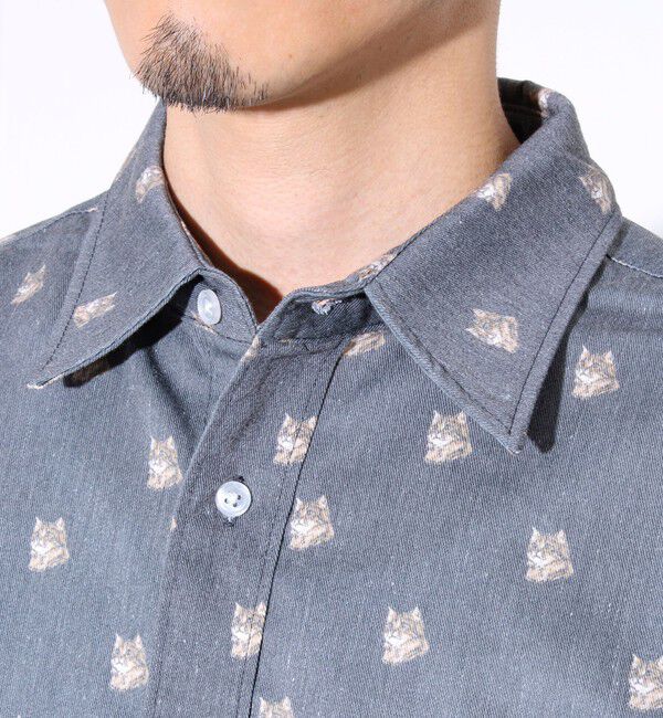 FREDY MAC「【FREDYMAC/フレディマック】アニマルプリント 総柄 半袖シャツ」|シャツ・ブラウス|