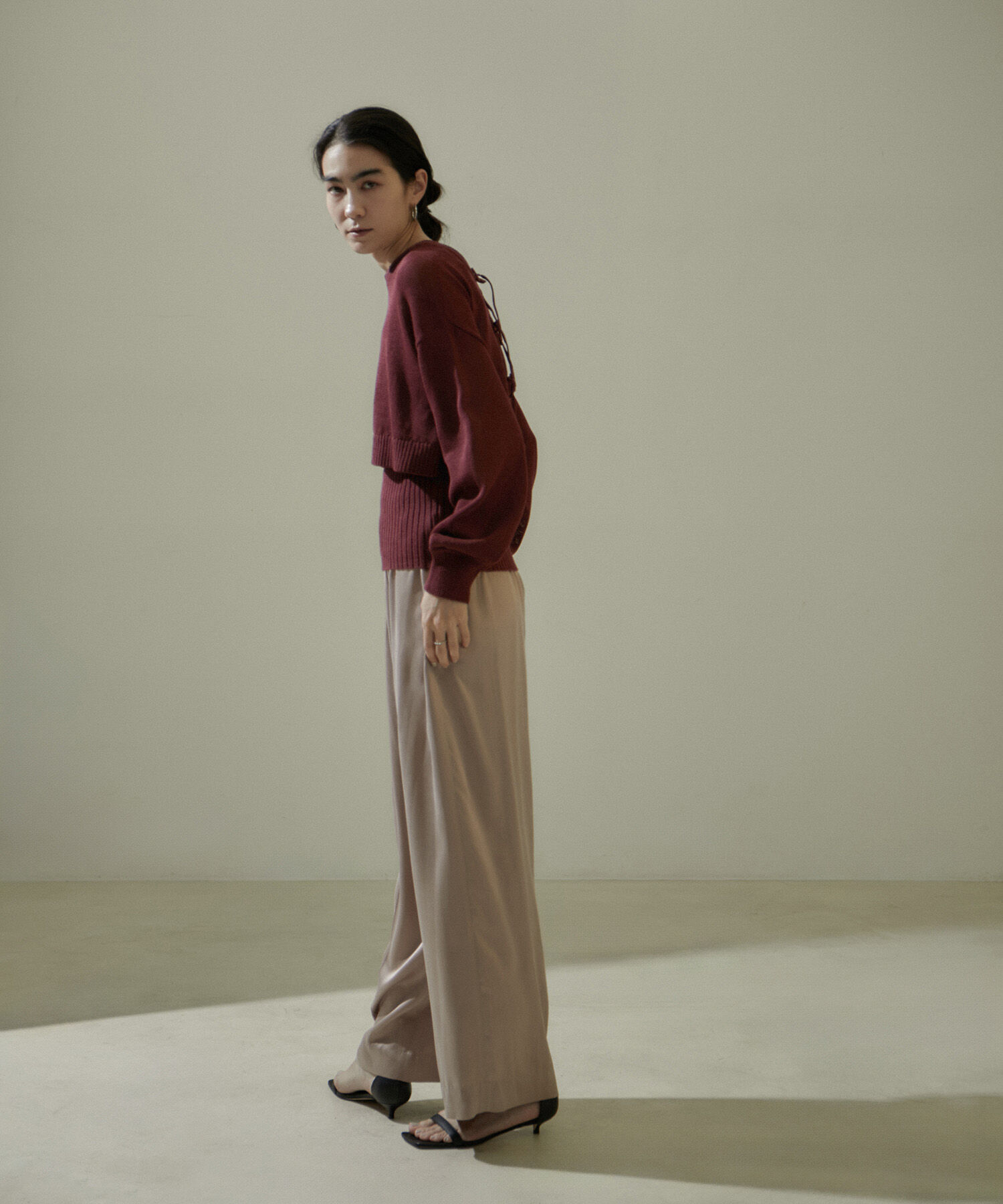 SALON adam et rope'「クロップド2WAYプルオーバー/カーディガン」|ニット・セーター|