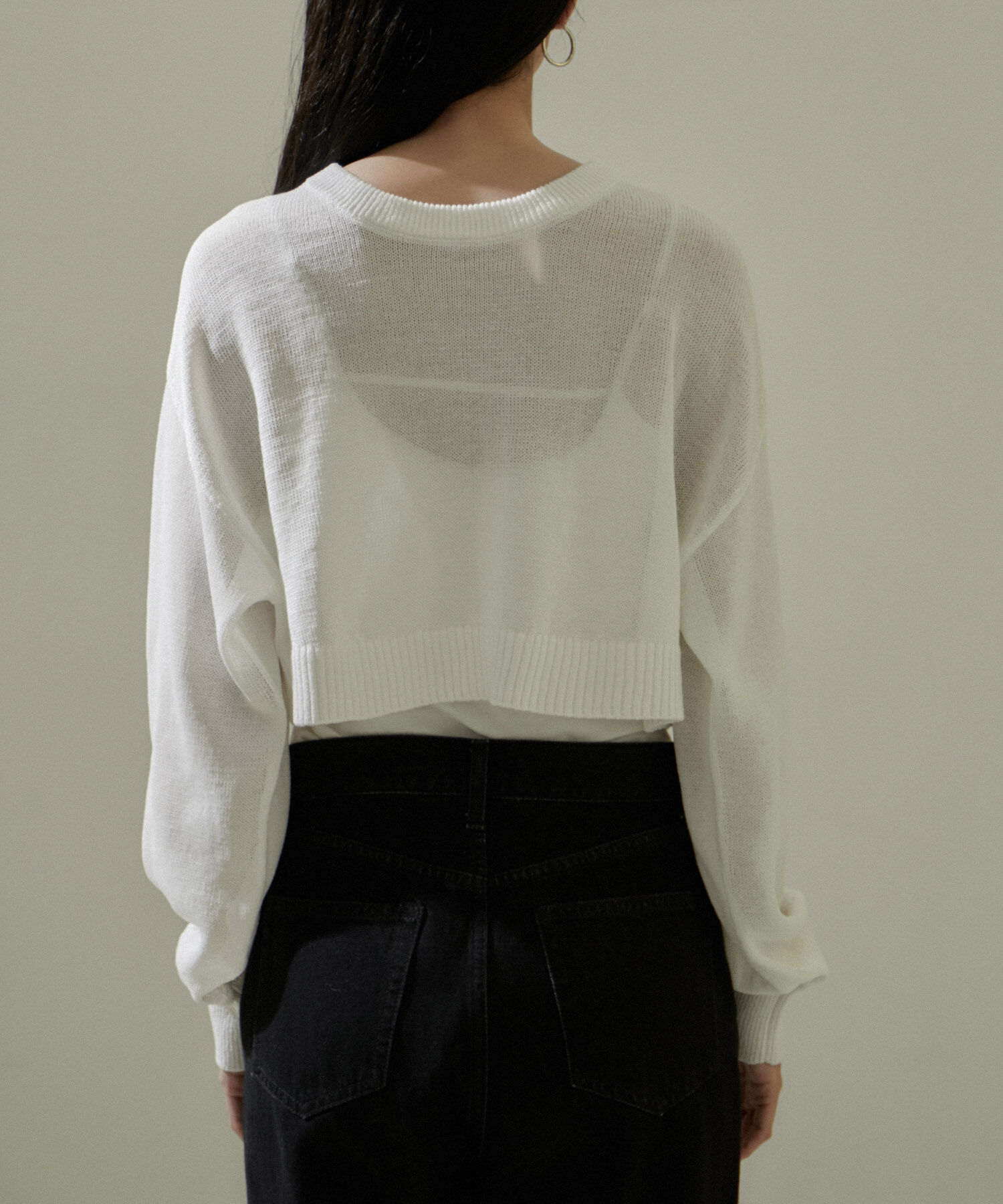 SALON adam et rope'「クロップド2WAYプルオーバー/カーディガン」|ニット・セーター|