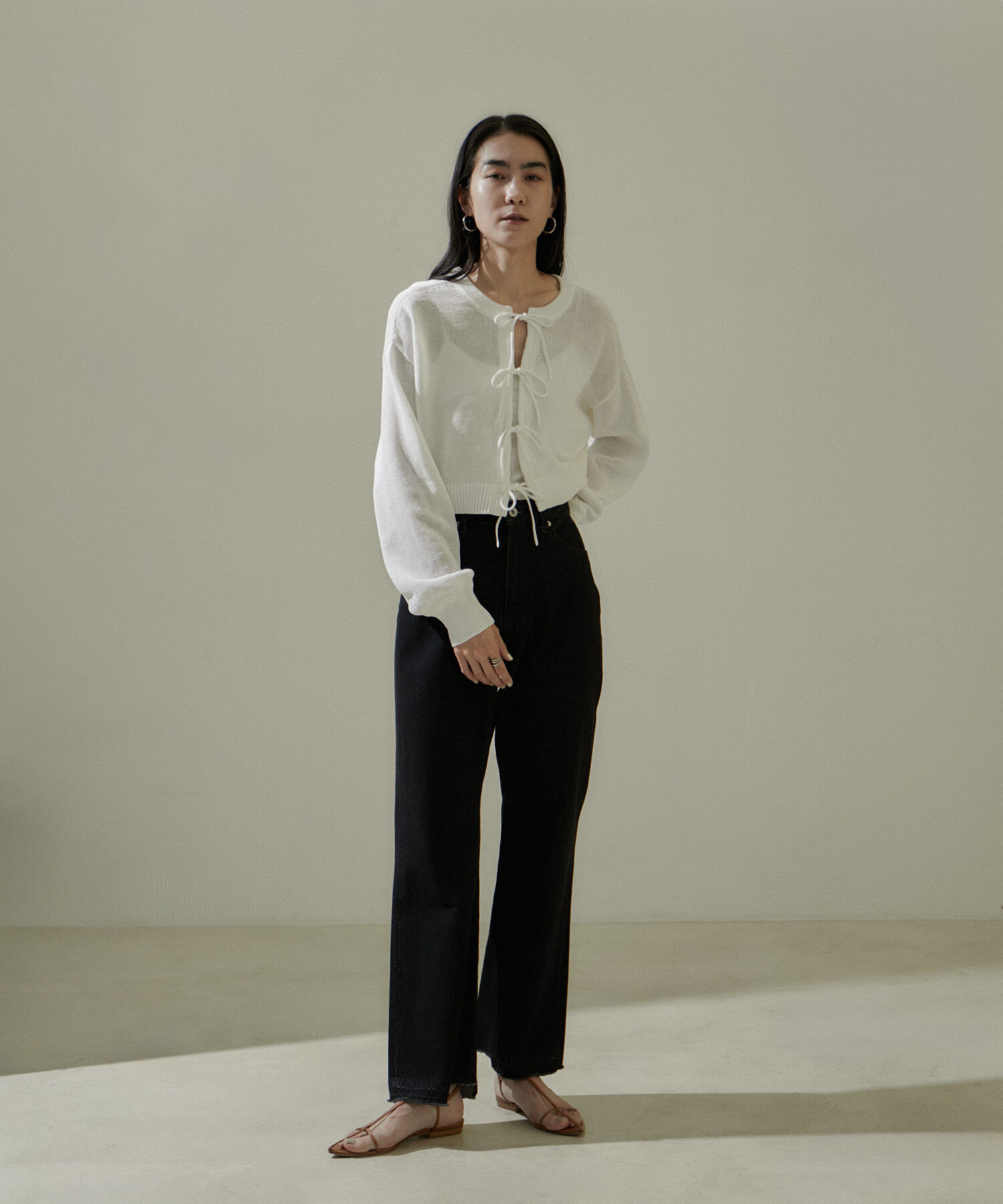 SALON adam et rope'「クロップド2WAYプルオーバー/カーディガン」|ニット・セーター|