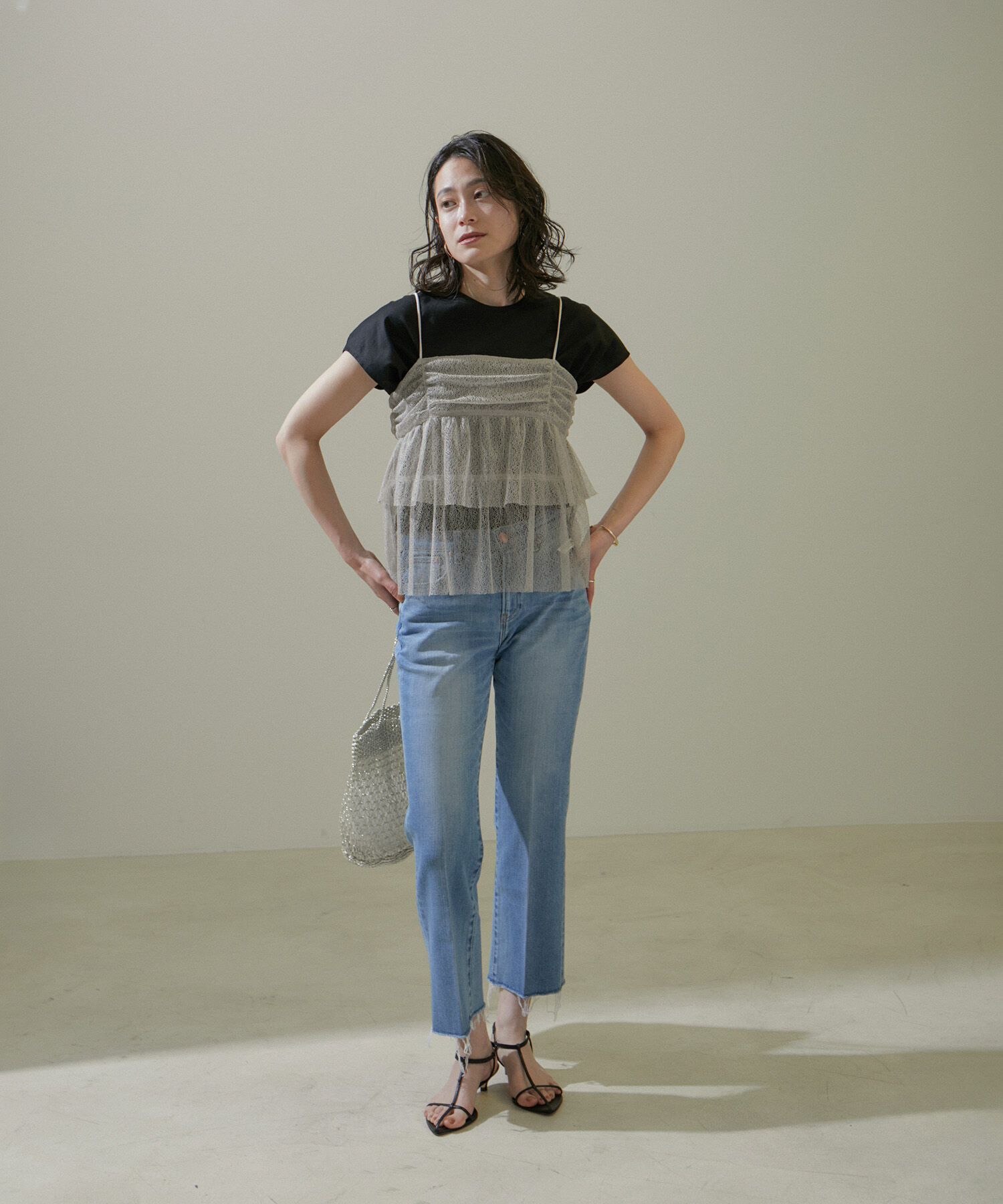 SALON adam et rope'「[24SS]Prima Veil  ゆるドルマンTシャツ【紫外線対策・洗濯耐久】」|Tシャツ・カットソー|