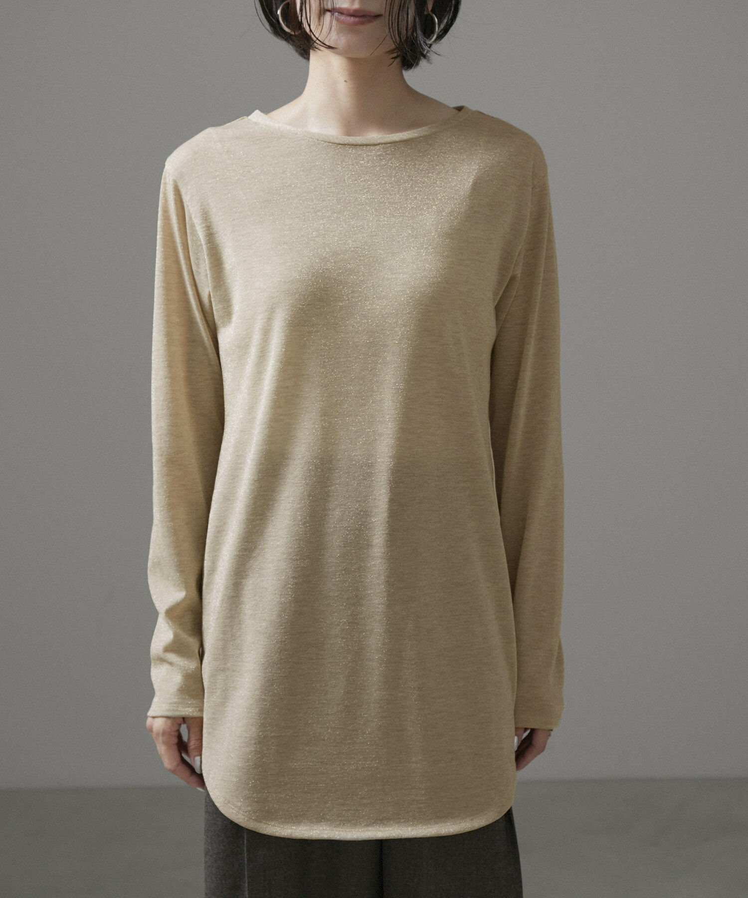 SALON adam et rope'「スパークルラメプルオーバー」|Tシャツ・カットソー|