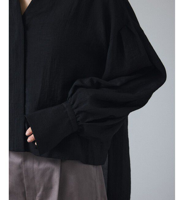 SALON adam et rope'「ビックカラーボリュームスリーブブラウス」|シャツ・ブラウス|