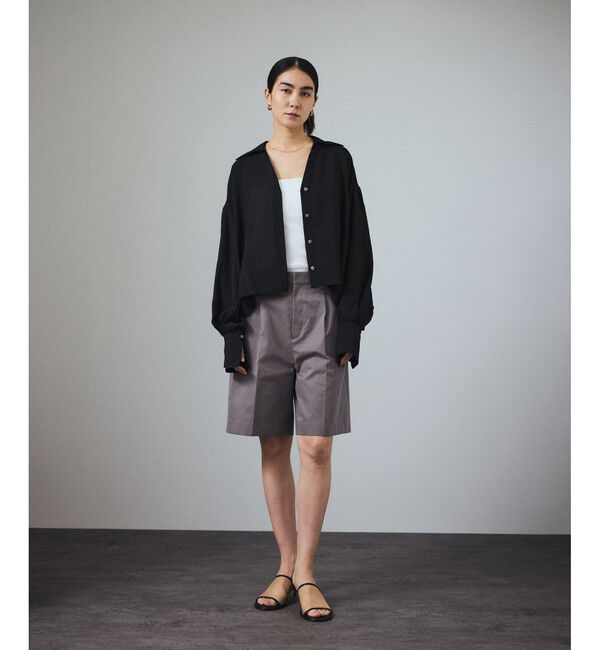 SALON adam et rope'「ビックカラーボリュームスリーブブラウス」|シャツ・ブラウス|