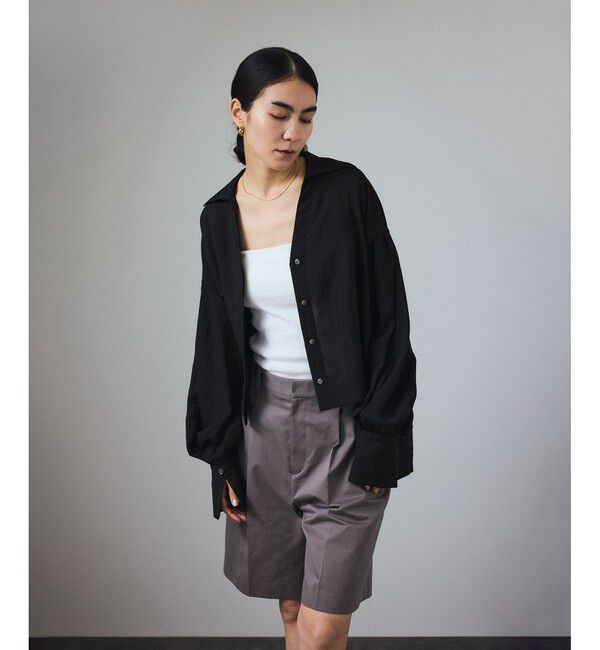 SALON adam et rope'「ビックカラーボリュームスリーブブラウス」|シャツ・ブラウス|