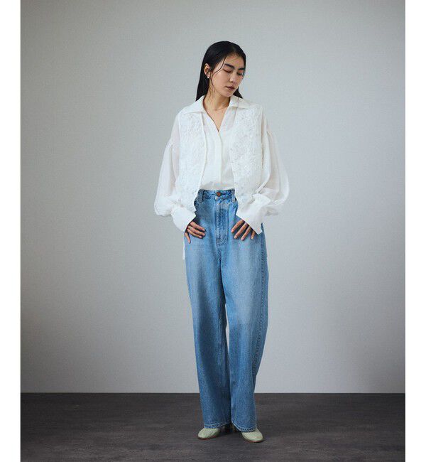 SALON adam et rope'「ビックカラーボリュームスリーブブラウス」|シャツ・ブラウス|