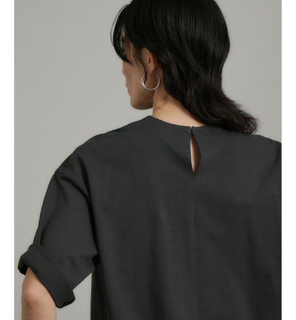 SALON adam et rope'「ビジューエンブロイダリーオーバーサイズT」|Tシャツ・カットソー|