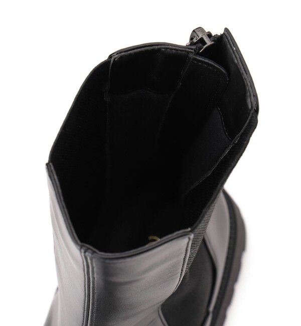 SALON adam et rope'「WS レザートラックソールサイドゴア」|ロングブーツ|