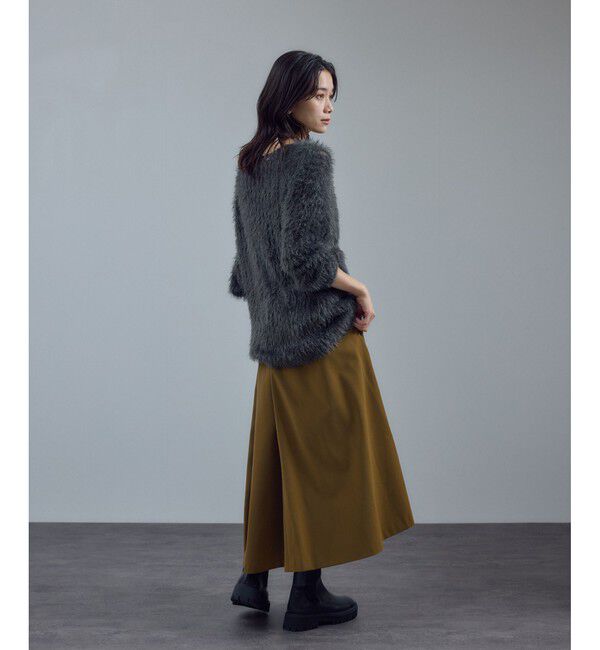 SALON adam et rope'「WS レザートラックソールサイドゴア」|ロングブーツ|