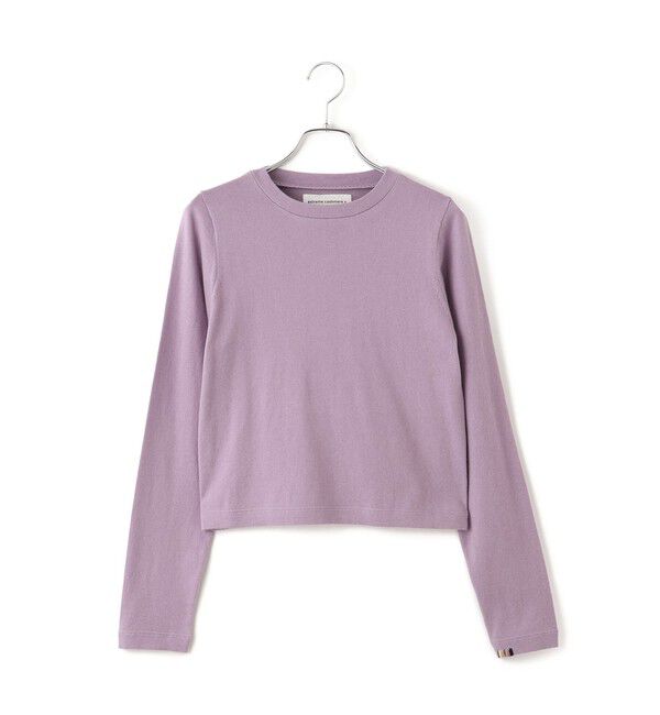 SALON adam et rope'「【J'aDoRe・店舗限定】【extreme cashmere（エクストリーム・カシミア）】lisa クロップドニットロンT」|Tシャツ・カットソー|