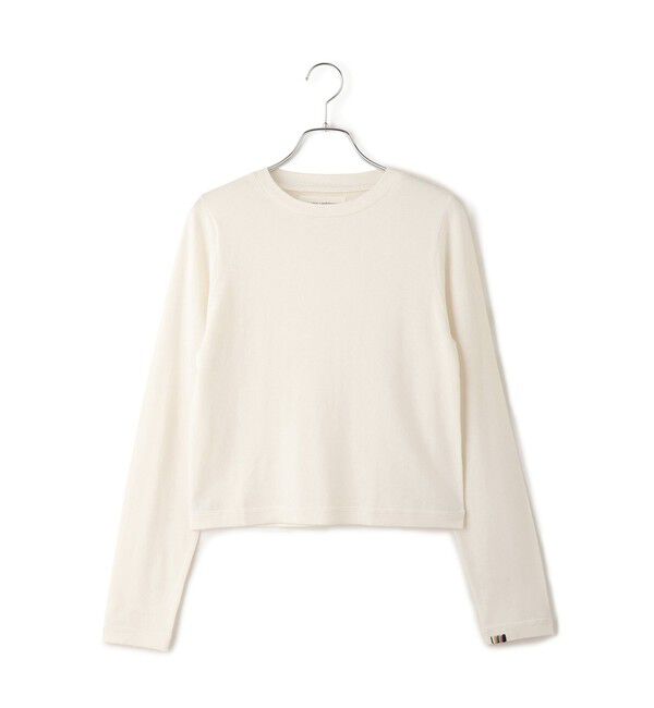 SALON adam et rope'「【J'aDoRe・店舗限定】【extreme cashmere（エクストリーム・カシミア）】lisa クロップドニットロンT」|Tシャツ・カットソー|