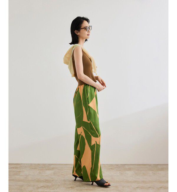 ROPE「テレコスリーブレスニットプルオーバー/洗える」|ニット・セーター|