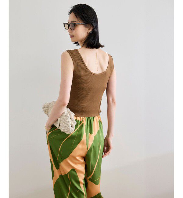 ROPE「テレコスリーブレスニットプルオーバー/洗える」|ニット・セーター|