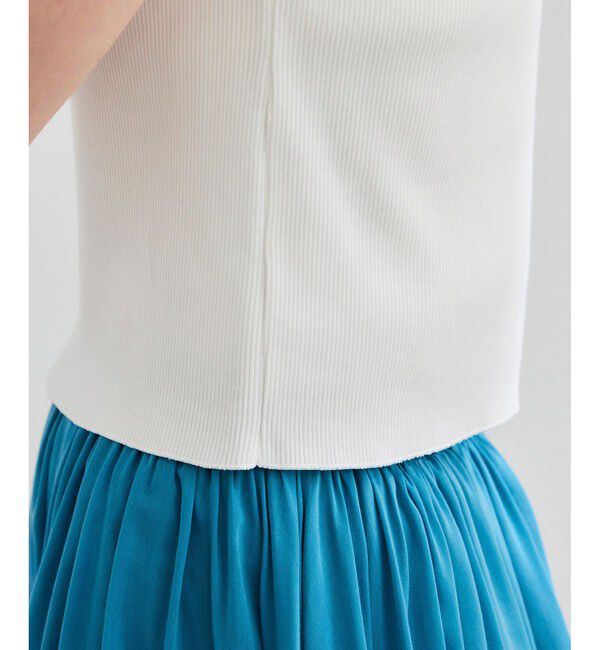 ROPE「テレコスリーブレスニットプルオーバー/洗える」|ニット・セーター|