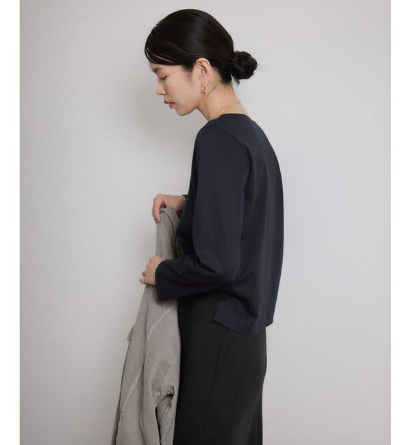 ROPE「アナグラム刺繍 ロングスリーブカットソー/イージーケア」|Tシャツ・カットソー|