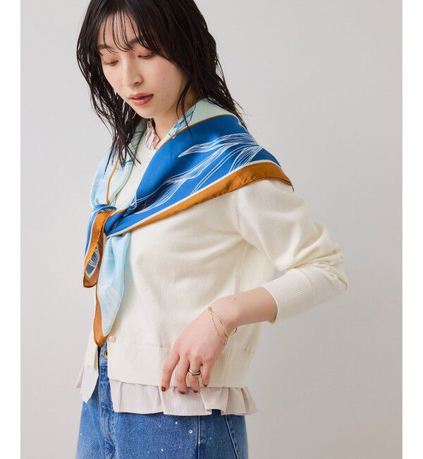 VIS「フリル襟ドッキングニットカーディガントップス」|ニット・セーター|