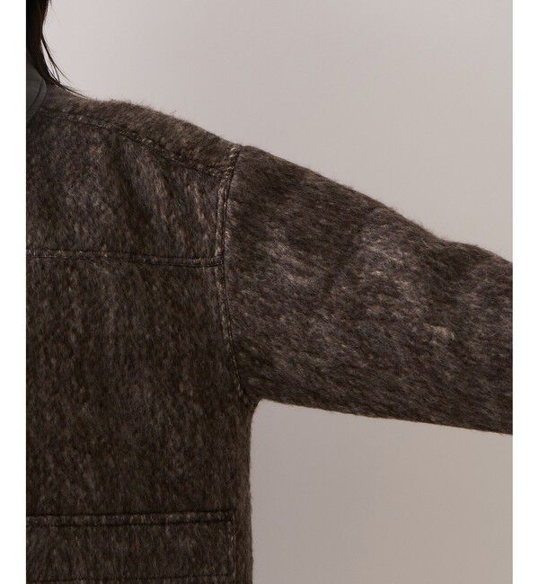 VIS「【WEB限定】衿袖レザーシャギーアウター」|その他|