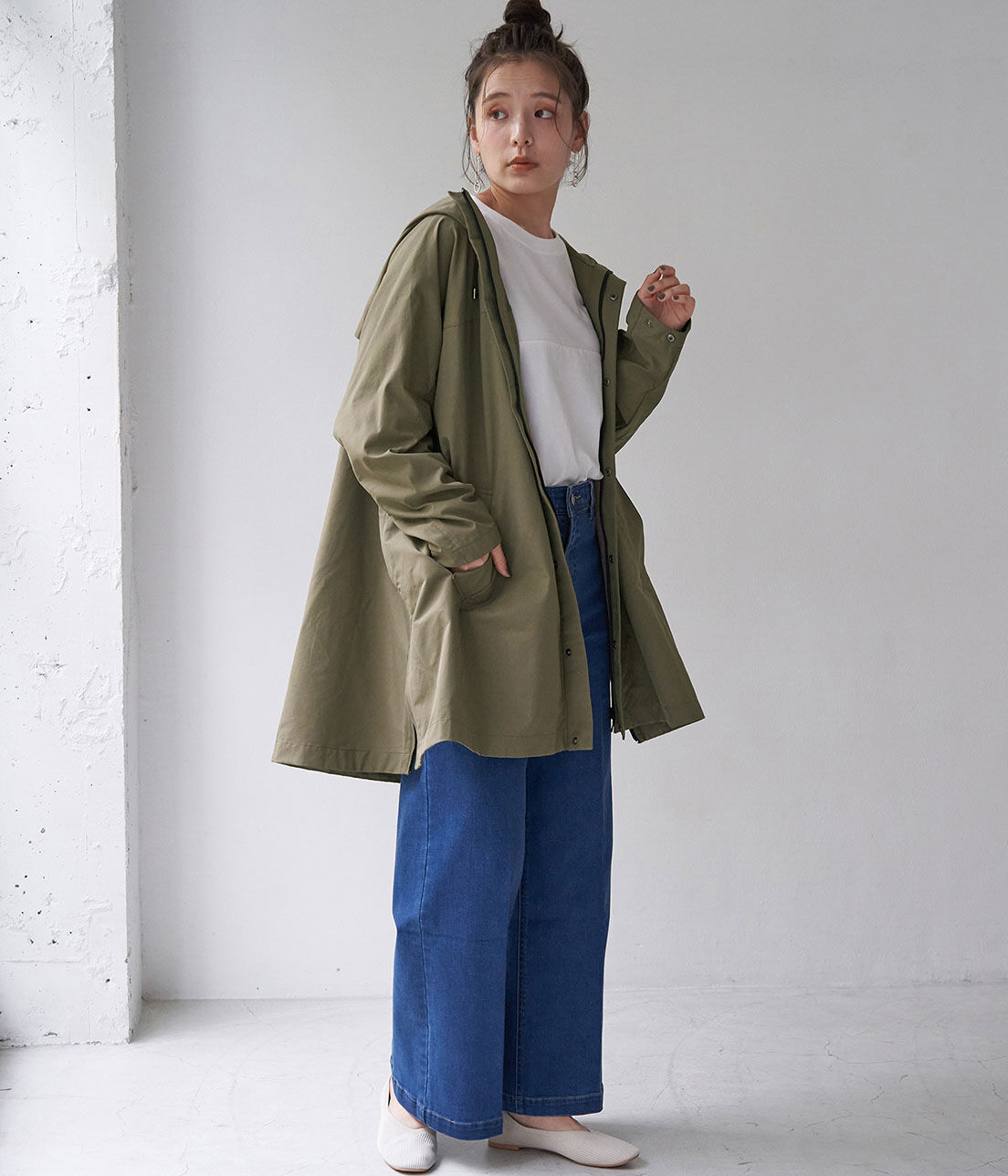 Rope&rsquo;Picnic「【撥水加工・花粉ガード】フードオーバーブルゾン」|アウトドア|