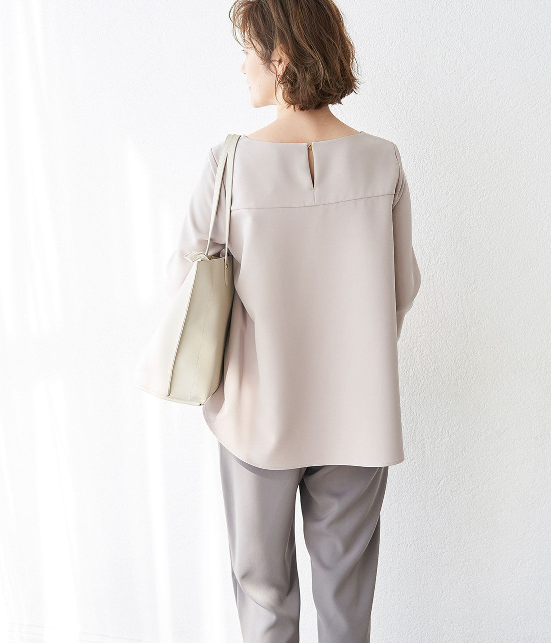 Rope&rsquo;Picnic「【360&deg;ウルトラストレッチ】ペプラムブラウス」|シャツ・ブラウス|