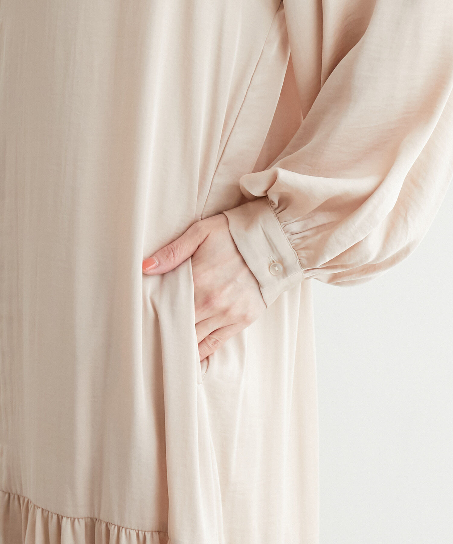 Rope&rsquo;Picnic「ローウエスト切替サテンシャツワンピース」|その他|