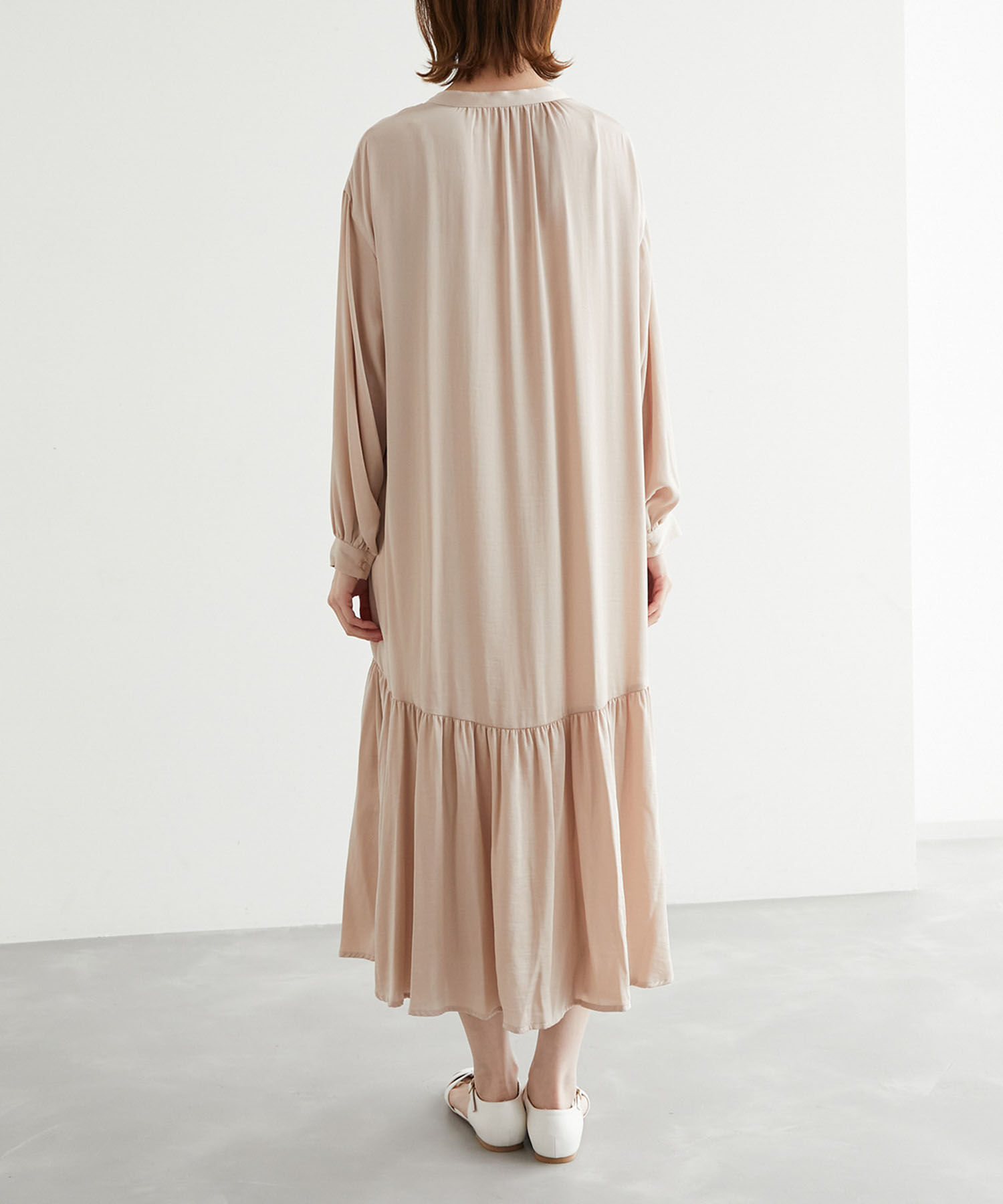 Rope&rsquo;Picnic「ローウエスト切替サテンシャツワンピース」|その他|