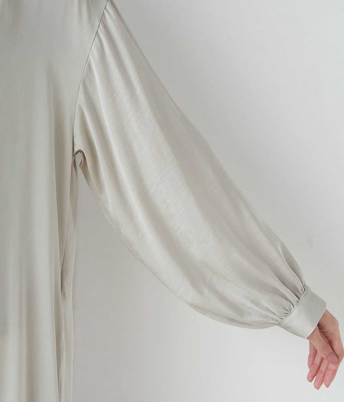 Rope&rsquo;Picnic「ローウエスト切替サテンシャツワンピース」|その他|