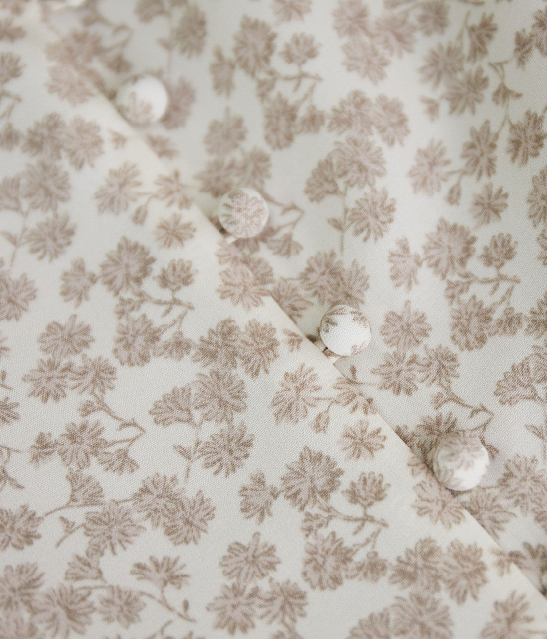 Rope&rsquo;Picnic「フラワープリントくるみ釦ラップスカート」|スカート|