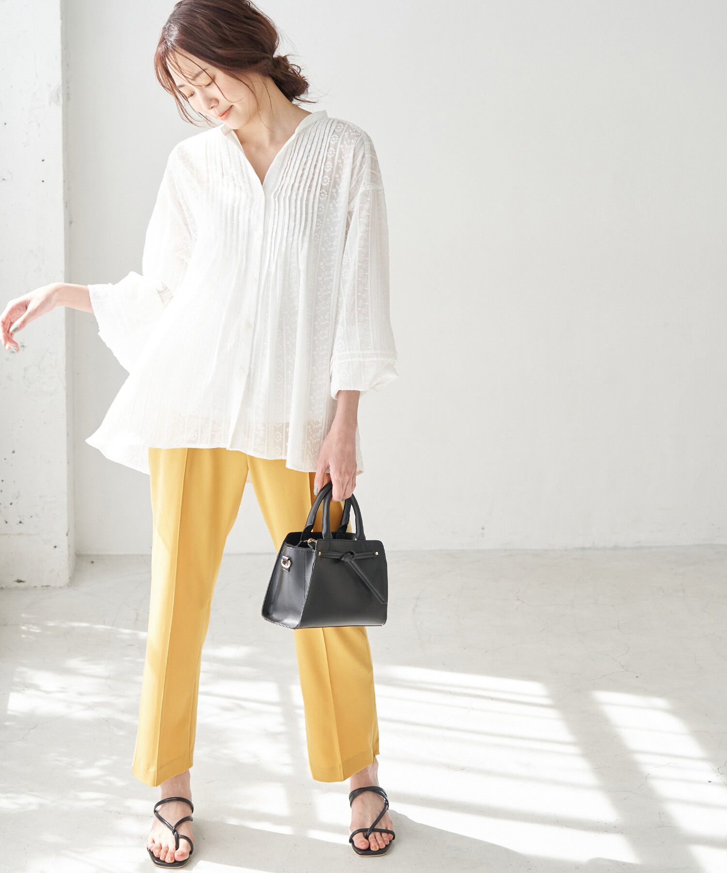 Rope&rsquo;Picnic「【ラク美】サイドジップピンタックパンツ」|その他|