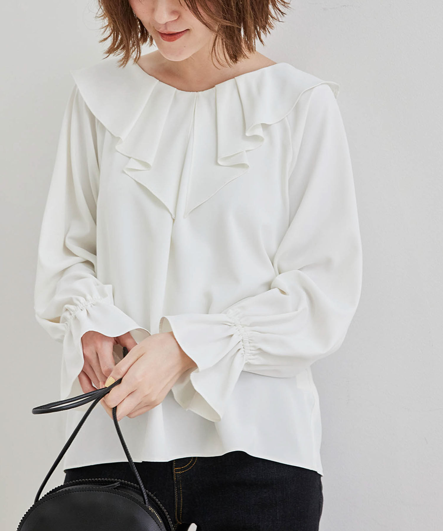 Rope&rsquo;Picnic「【2WAY】ラッフルフリルブラウス」|シャツ・ブラウス|