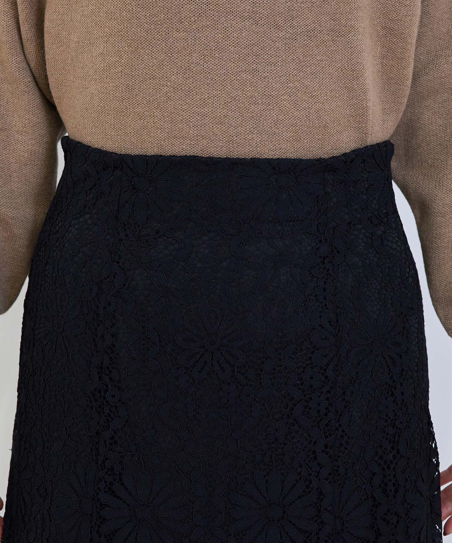 Rope&rsquo;Picnic「ハイウエストレーススカート」|スカート|