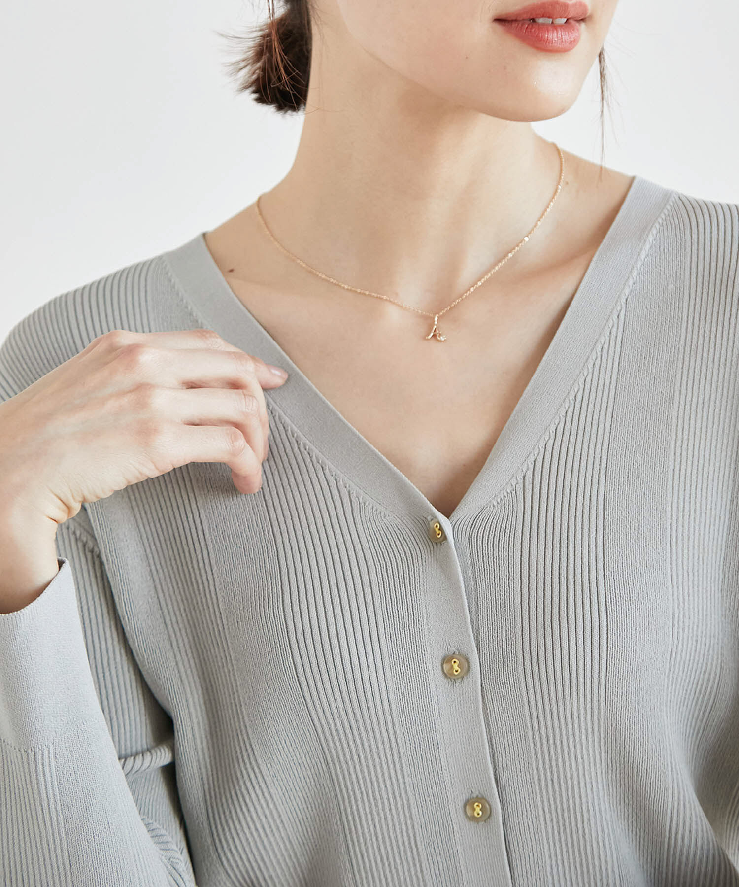 ROPE PICNIC PASSAGE「イニシャルパーツトッププチペンダント」|ネックレス|