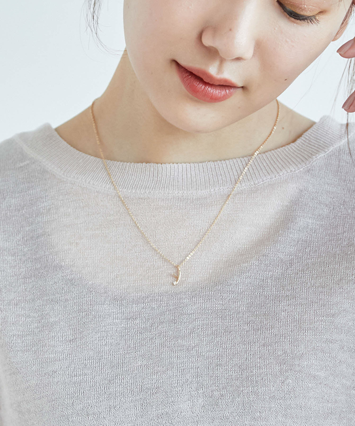 ROPE PICNIC PASSAGE「イニシャルパーツトッププチペンダント」|ネックレス|