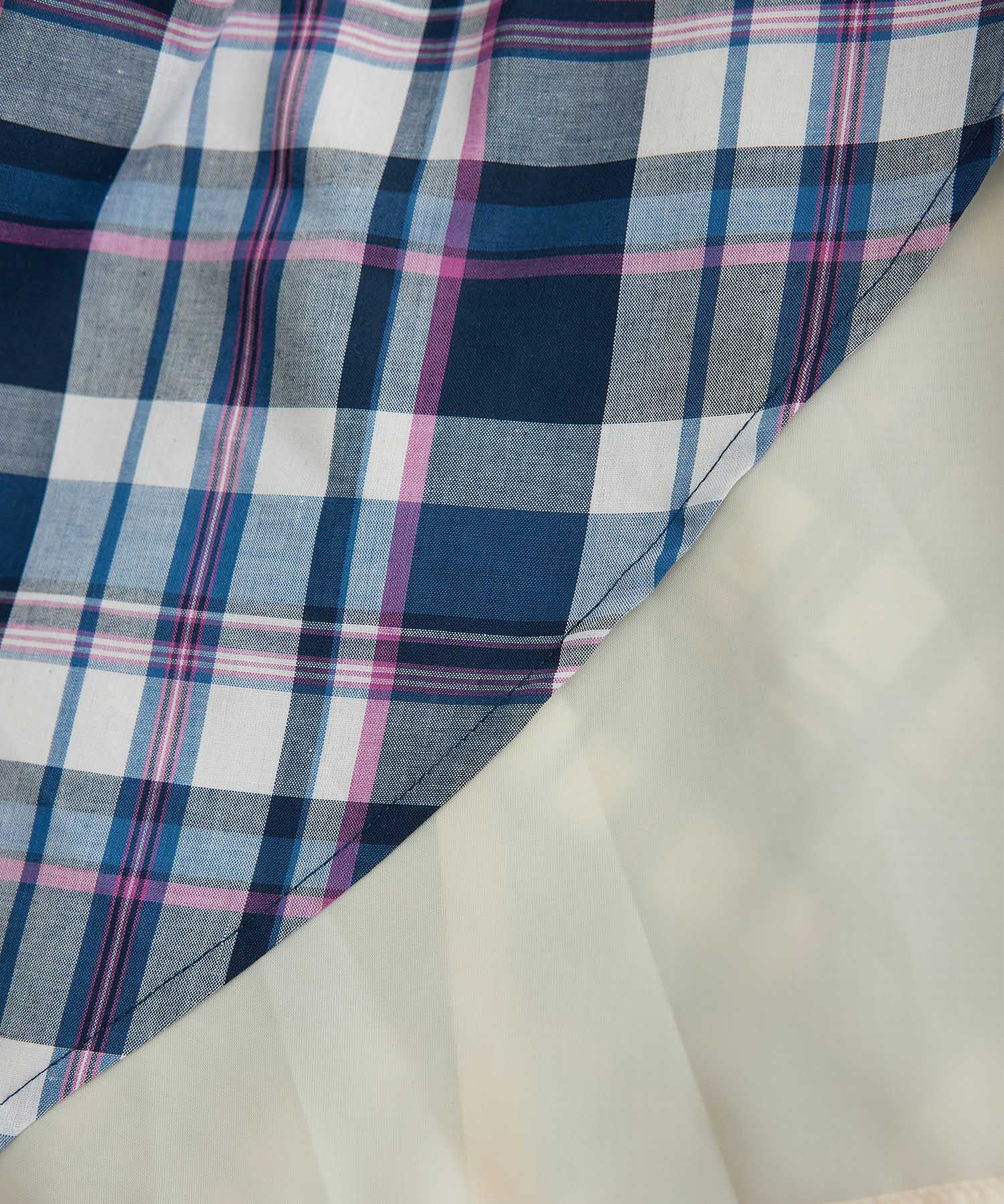 Rope&rsquo;Picnic「【WEB限定カラー:ネイビー】着丈が選べるマドラスチェックスカート」|スカート|